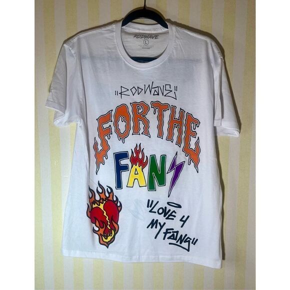 Rod Wave Soul Fly For The Fans White T Shirt NWOT Sz L - Picture 1 of 5